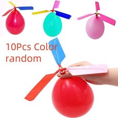 1/10PCS 공기 풍선 헬리콥터 장난감 재미 있은 Ortable 야외 비행 어린이 생일 파티 날 게임 선물, 10Pcs