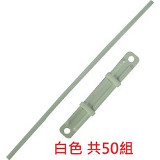 【文具通】塑膠 原子夾 約80x60mm L1100013, 1個, 白色 盒裝 約50組