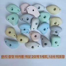클라이밍홀드 실내 암벽등반 클라이밍 손가락 홀드, 1.이중 구멍 수지 20개 1세트 / 나사 없음
