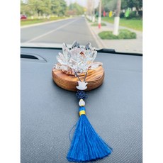 차량용 야광 번호판 새차선물 종세트 불교용품, 로터스 블루, 1개