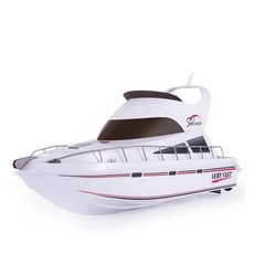 미니 헹롱 보트 고속 요트 선박 리모컨 모델 서보 모터 소년용 선물, 1개, 1. white-standard