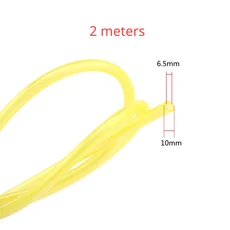 가스 RC 모델 비행기 연료 탱크용 2미터 파이프 오일 튜빙, 09 10x6.5mm(2PCS)
