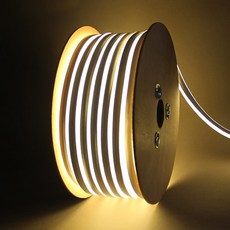 엘스토리 LED 네온플렉스 논네온 50M 단면형 부속포함, 웜색