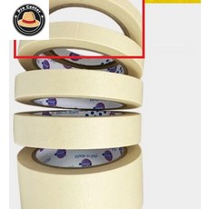 김프로센터 종이 마스킹테이프 노랑 12mm x 40M 마스킹테잎 데코테이프 도장테이프