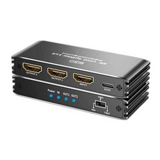 HDMI 매트릭스 DP 4K 싱글 노트북 키보드 스위치 공유 비디오, 1개, 1입 3출 알루미늄 8K 60Hz