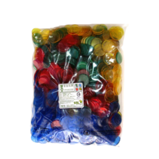 U.S.L遊思樂 圓形透明片(1英吋 1000PCS裝)台灣製安全玩具, 1套, 1000片