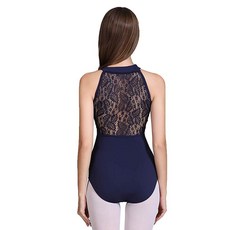 ModLatBal 여성용 홀터넥 스판덱스 발레 댄스 레오타드 133330