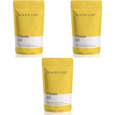 INNOPURE 이노퓨어 비타민 D3 타블렛 4000 IU 타블렛, 3개, 365정