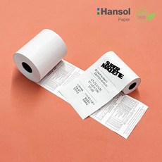 수퍼마케트 포스용지 감열지 57x50 한솔 카드단말기 영수증 용지, 6롤
