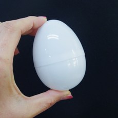 흰색 에그캡슐 대 (10개) 달걀모양 계란캡슐 수업재료 과학 실험 방과후 수업