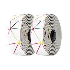 롤 자전거 핸들 테이프 내마모성 먼지 방지 충격 흡수 랩 소프트, 1개, 3. White Print