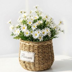 osshop 생화같은 인테리어 조화 데이지 조화, 고급형 화이트, 2개, 데이지조화
