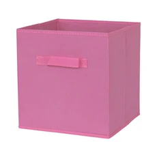 접이식 부직포 원단 보관함 가정 용품 의류 어린이 장난감 캐비닛 서랍, [07] Pink, Pink
