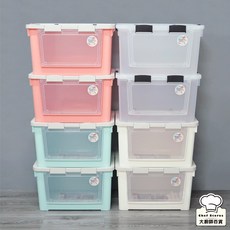 聯府布拉格70L前取式整理箱 雙開收納箱 側開置物箱, 透明