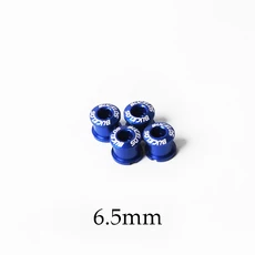 자전거 체인링 BUCKLOS-4 개 5 체인 링 볼트 6.5mm 8.5mm 자전거 휠 나사 알루미늄 합금 플레이트 싱글/더블 크랭크 세트 체인링, 15 4PC 6.5mm-Blue