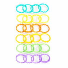 브라이트스타트 고리친구들 유모차장난감 치발기, 치발기 24p, MIX혼합컬러, 2세트