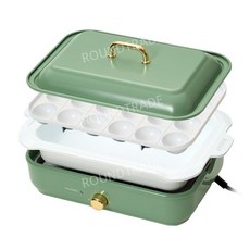 일본 아이리스오야마 소형 핫플레이트 타코야키 팬 포함 2매 세트, 1. 애쉬 그린