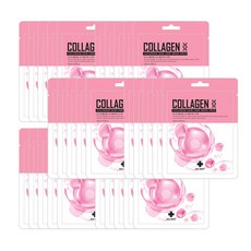 차스킨 콜라겐 마스크팩 20ml X 30개 + 물티슈 /수분 보습 미백/시트팩 /28년05월까지, 1개입