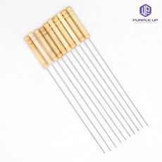퍼플업 바베큐꼬치 꼬챙이 BBQ꼬치 캠핑 숯불 훈제 훈연 10개