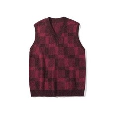 V領針織背心馬甲 素色寬鬆外搭毛衣背心