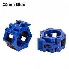 바벨 고정핀 버클 그린 고정 소형 클램프 스프링 블랙 집게 덤벨 바벨고정핀, 2Pcs 25mm Blue