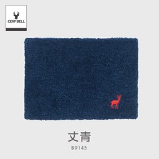 體溫魔術師 麋鹿刺繡絨毛圍脖 秋冬加長保暖脖套 輕便舒適素色頸部保暖, 丈青, 1個