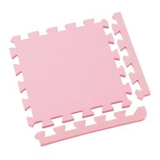 【新生活家】2cm厚防護巧拼地墊-莫蘭迪五色任選32x32x2cm (80片)隨貨贈嬰兒中性洗衣精1000ml, 1個, 莫蘭迪粉 (共80片)