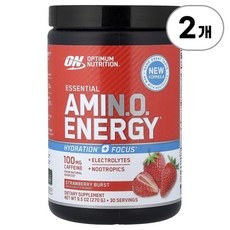 옵티멈 뉴트리션 에센셜 아미노 에너지 스트로베리 버스트 Optimum Nutrition Essential Amin.O. Energy® Strawberry Burst 270g, 2개