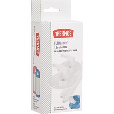 THERMOS 膳魔師 兒童不銹鋼吸管保溫瓶 真空保冷, 1個, 新款原廠備吸二組(盒裝)