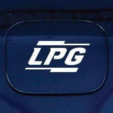 디자인황소 주유구 스티커 혼유방지 시트지 03 심플라인 LPG, 1개, 03 심플라인 LPG 화이트