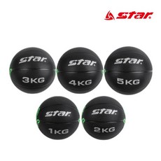 STAR 메디슨볼 블랙 1kg~5kg 메디신볼 재활운동 복근, 1kg, 1개