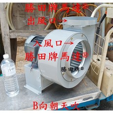 勝田 1.5HP 4P 10吋 多翼式送風機 抽油煙機 抽風機 排風機 通風機 風鼓 鼓風機 風車, 1個, 單相220V,油煙型