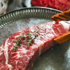 [팜스] 1등급 국내산 냉장 채끝스테이크 400g(200gx2팩)+핑크솔트 2개, 400g, 1세트