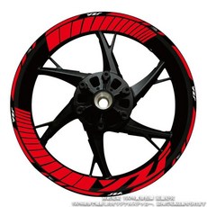 허브 데칼 스트라이프 테이프 내부 휠 스티커 반사 오토바이, 22. WZF, 1개