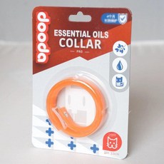 강아지 고양이 천연 에센셜 오일 모기 진드기 퇴치 목걸이, 반려견(목둘레~40cm), 오렌지