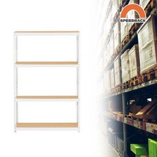 스피드랙 2T 창고선반 중량랙 4단 800 x 300 x 1500, 12mm 양면코팅합판, 12mm 양면코팅합판