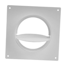 YSSHOP 욕실 HVAC 건조기용 에어 벤트 덕트 커넥터 플랜지 덕트 커플링 벽판 간편 설치 휴대용 조립 조인트 4인치, 플라스틱, 밸브 플레이트 포함