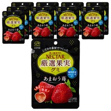 FUJIYA 不二家 Nectar 嚴選果實軟糖 早熟草莓, 10個, 48g