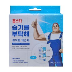 홈스타 습기를 부탁해 걸이형 제습제 본품, 30g, 4개