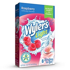 와일러스 라이트 싱글스 water 음료 믹스 투 고 파우더 패킷 라즈베리 8개입 와일러스 라이트 싱글스 water 음료 믹스 투 고 파우더 패킷 라즈베리 8개입, 8 Count (Pack of 1), 40.82g, 1개