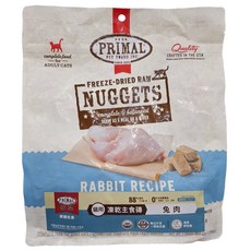 PRIMAL 派莫 全齡貓用 凍乾主食磚, 兔肉, 396g, 1包