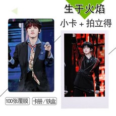 生於火燄系列 TF三代演唱會周邊小卡100張不重複LOMO卡貼, 100張卡貼 可黏貼,鐵盒, 1個