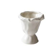 家用玫瑰造型水果叉套裝, 白花瓶, 1個