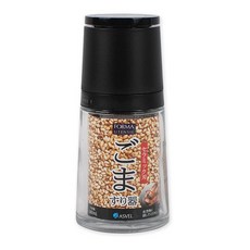 아스벨2119 깨갈이 블랙(140ml) 수동그라인더 양념통 조미료통 참깨갈기 유리병, 1개
