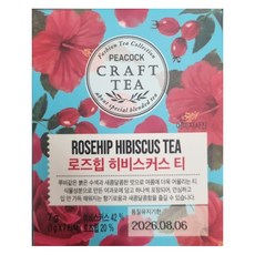 피코크 로즈힙 히비스커스 티 7g (1g x 7티백), 1개, 7개입, 1g