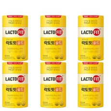 종근당건당 락토핏 생유산균 골드 프로바이오틱스, 100g, 6개