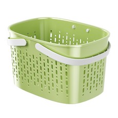 手提洗澡籃浴室洗漱用品置物籃學生專用輕奢洗澡筐方形瀝水洗浴籃, 如圖