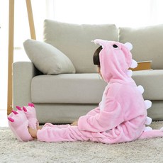 PAPA PANTY MAMA BRA KC超細纖維動物睡衣 09.粉色龍