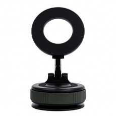 車用萬能磁吸手機支架，真空吸附，多角度調節，儀表板/擋風玻璃適用, 黑色, 1個