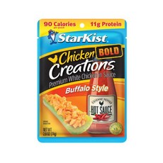 2.6 온스 (1팩) 버팔로 스타일 스타키스트 치킨 크리에이션 볼드 StarKist Chicken Creations BOLD Buffalo Style - 2.6 oz Pouc, 2.6온스(1팩), 1개